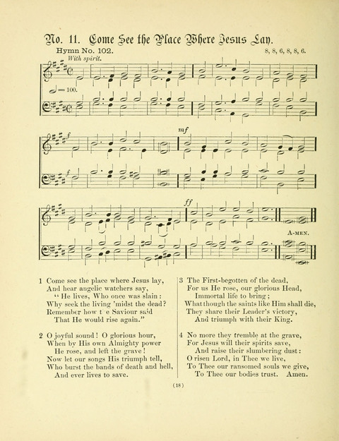 Hymn Tunes: being further contributions to the hymnody of the church page 18