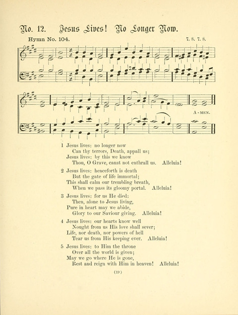 Hymn Tunes: being further contributions to the hymnody of the church page 19