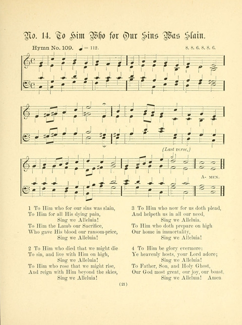 Hymn Tunes: being further contributions to the hymnody of the church page 21