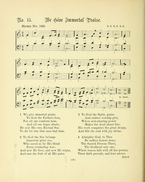 Hymn Tunes: being further contributions to the hymnody of the church page 22