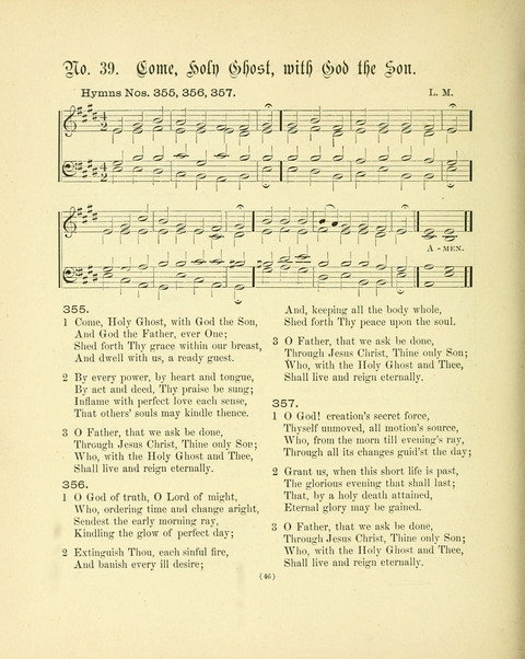 Hymn Tunes: being further contributions to the hymnody of the church page 46