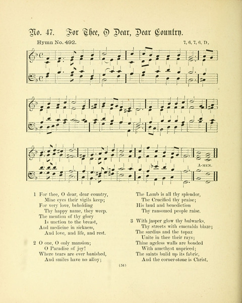 Hymn Tunes: being further contributions to the hymnody of the church page 54