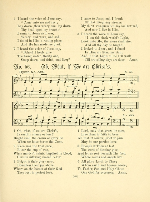 Hymn Tunes: being further contributions to the hymnody of the church page 63