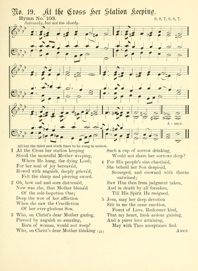 Hymn Tunes: being further contributions to the hymnody of the church page 23