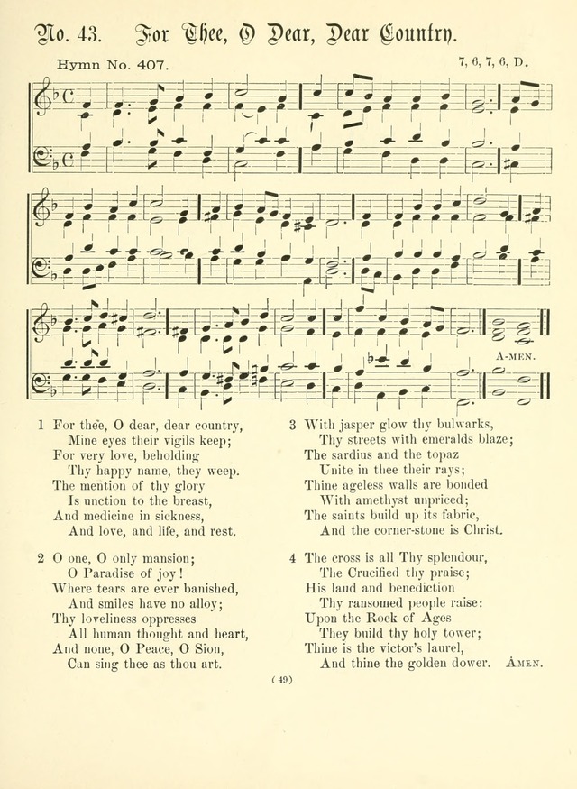 Hymn Tunes: being further contributions to the hymnody of the church page 49