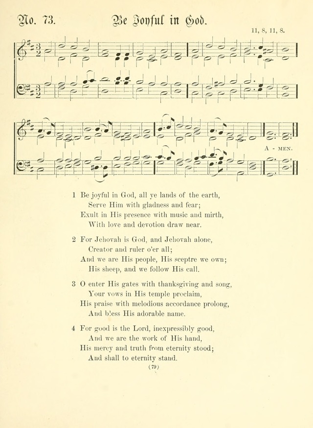 Hymn Tunes: being further contributions to the hymnody of the church page 79