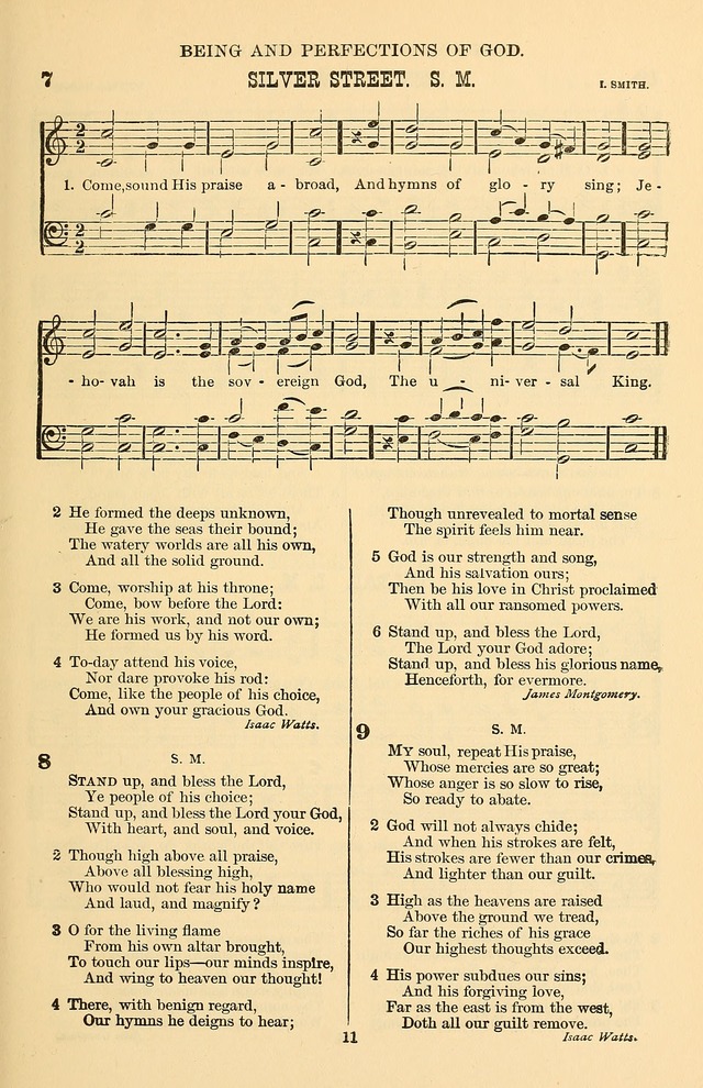 Hymn and Tune Book of the Methodist Episcopal Church, South (Round Note Ed.) page 11