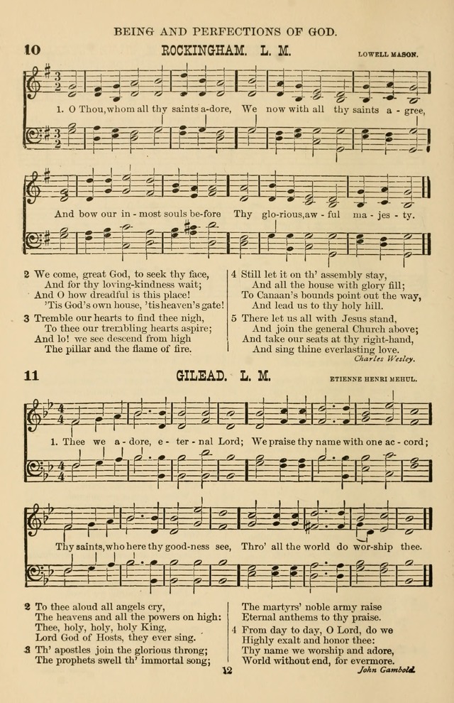 Hymn and Tune Book of the Methodist Episcopal Church, South (Round Note Ed.) page 12