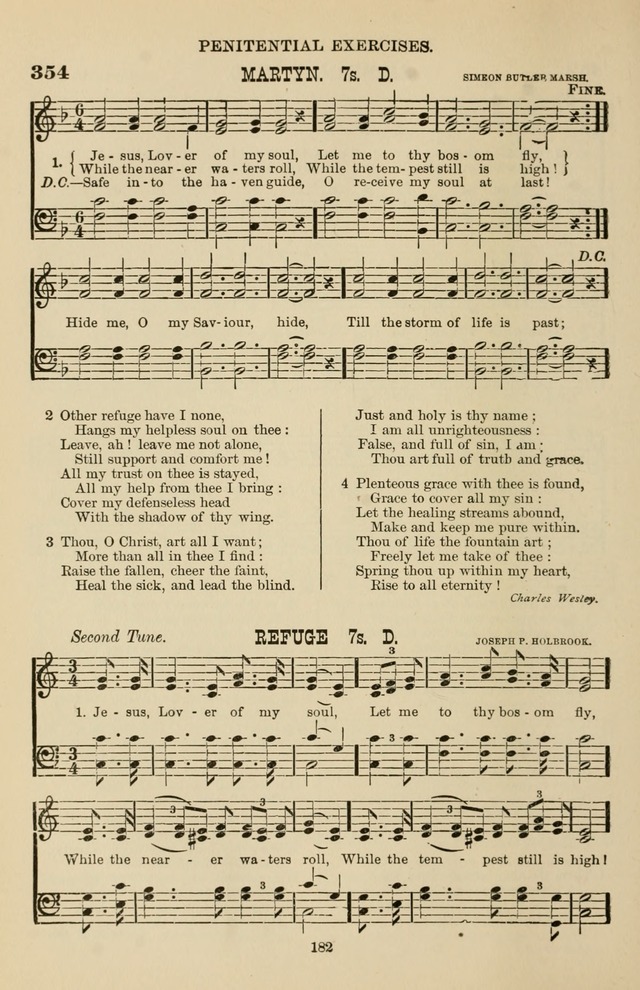 Hymn and Tune Book of the Methodist Episcopal Church, South (Round Note Ed.) page 182