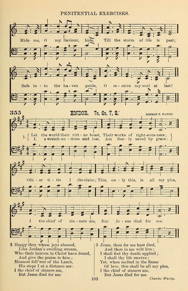 Hymn and Tune Book of the Methodist Episcopal Church, South (Round Note Ed.) page 183