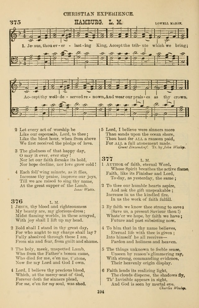 Hymn and Tune Book of the Methodist Episcopal Church, South (Round Note Ed.) page 194