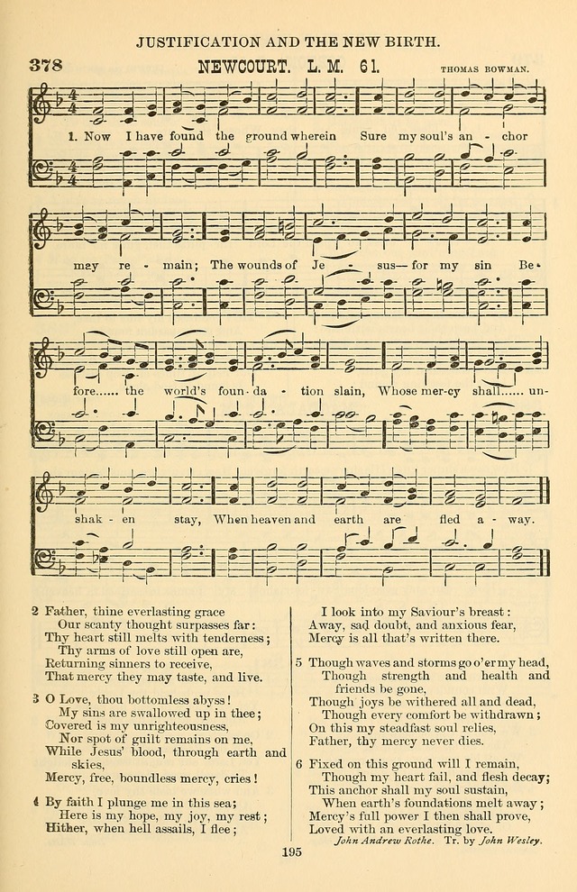 Hymn and Tune Book of the Methodist Episcopal Church, South (Round Note Ed.) page 195