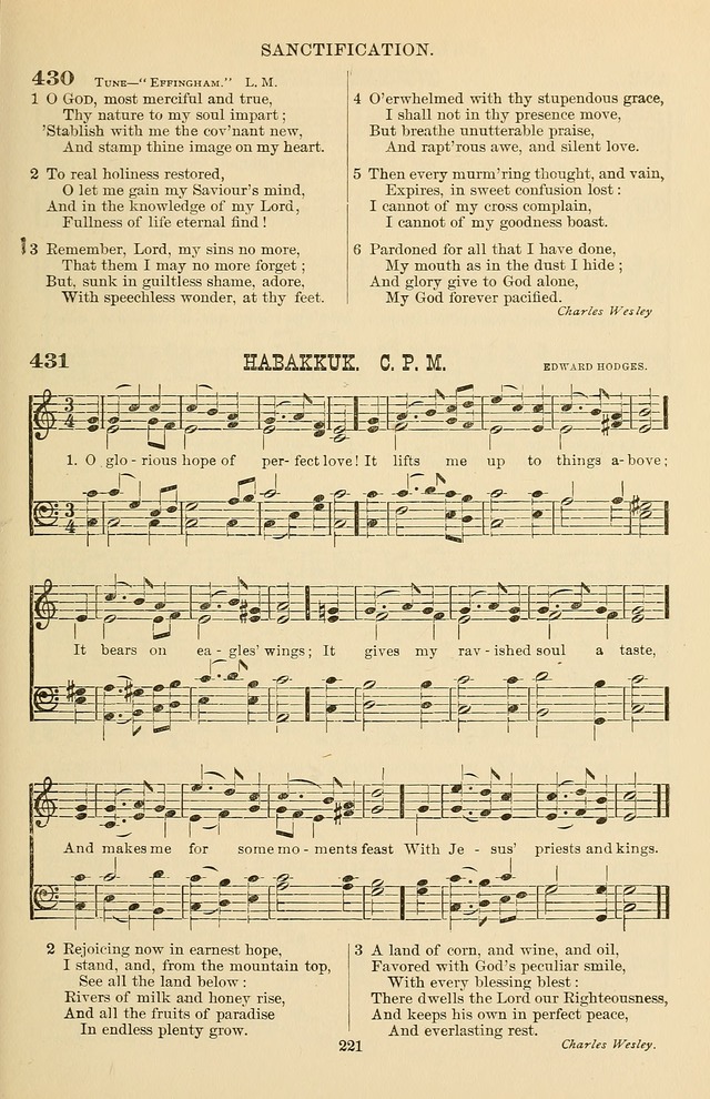 Hymn and Tune Book of the Methodist Episcopal Church, South (Round Note Ed.) page 221