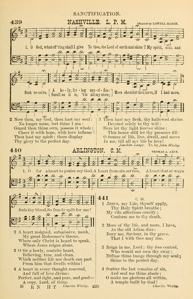 Hymn and Tune Book of the Methodist Episcopal Church, South (Round Note Ed.) page 225