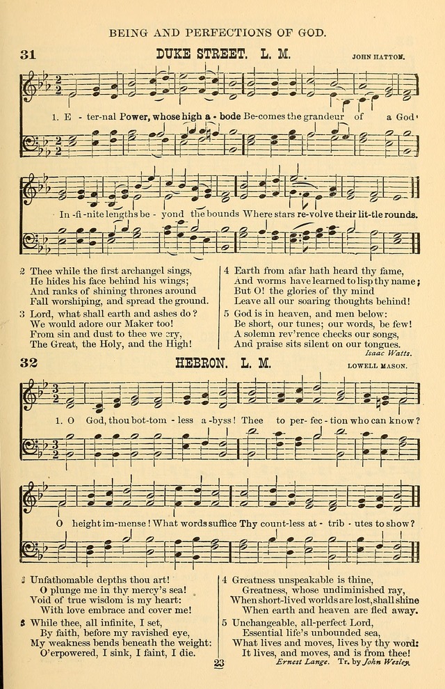 Hymn and Tune Book of the Methodist Episcopal Church, South (Round Note Ed.) page 23