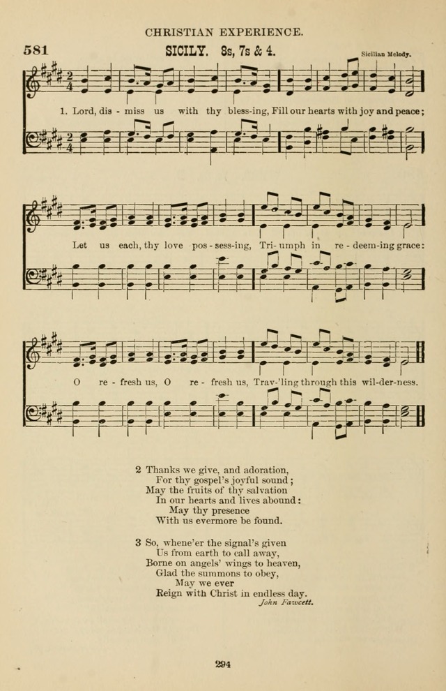 Hymn and Tune Book of the Methodist Episcopal Church, South (Round Note Ed.) page 294