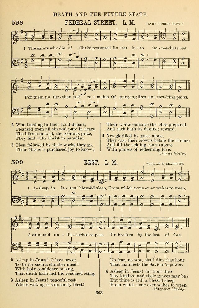 Hymn and Tune Book of the Methodist Episcopal Church, South (Round Note Ed.) page 303