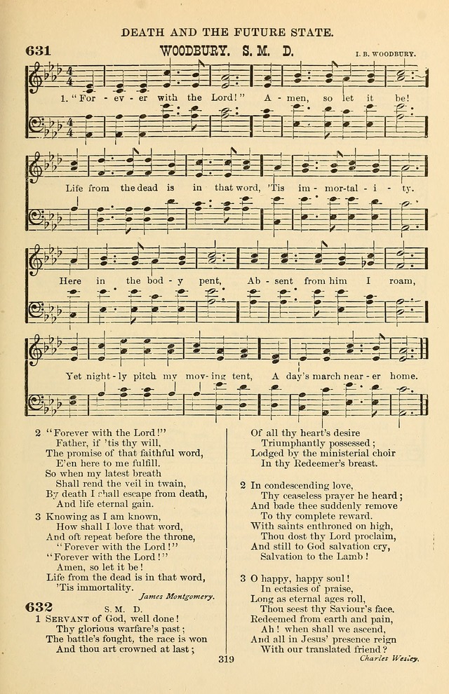 Hymn and Tune Book of the Methodist Episcopal Church, South (Round Note Ed.) page 319