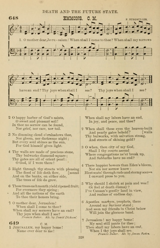 Hymn and Tune Book of the Methodist Episcopal Church, South (Round Note Ed.) page 328