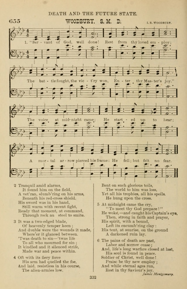 Hymn and Tune Book of the Methodist Episcopal Church, South (Round Note Ed.) page 332