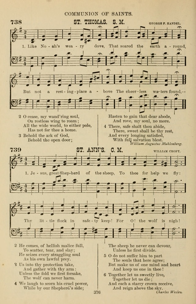 Hymn and Tune Book of the Methodist Episcopal Church, South (Round Note Ed.) page 376