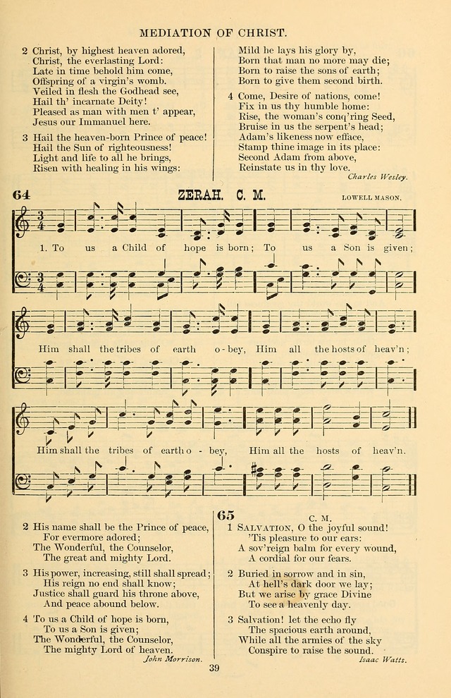 Hymn and Tune Book of the Methodist Episcopal Church, South (Round Note Ed.) page 39