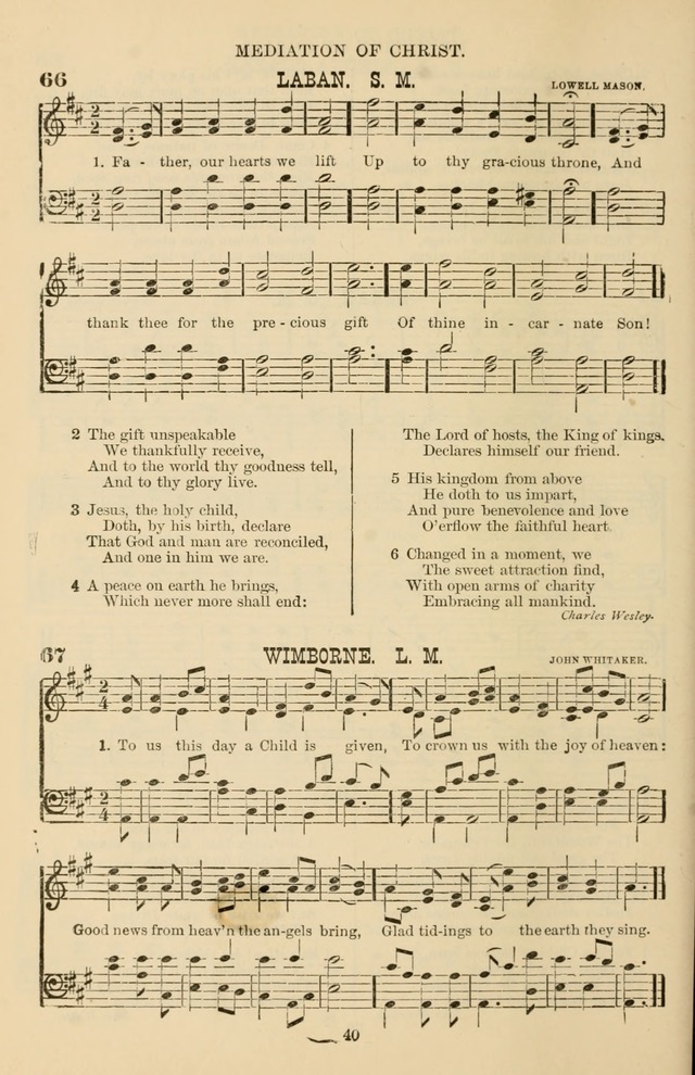 Hymn and Tune Book of the Methodist Episcopal Church, South (Round Note Ed.) page 40