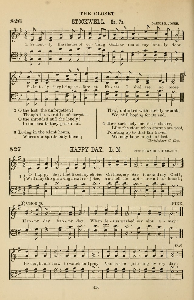 Hymn and Tune Book of the Methodist Episcopal Church, South (Round Note Ed.) page 416