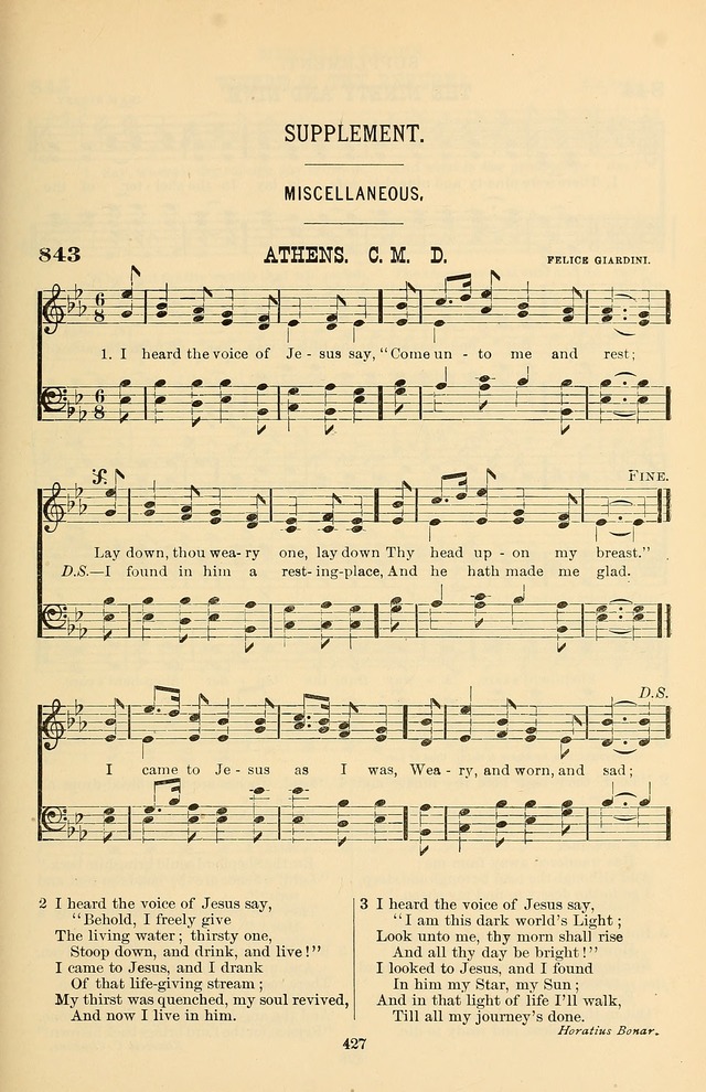 Hymn and Tune Book of the Methodist Episcopal Church, South (Round Note Ed.) page 427