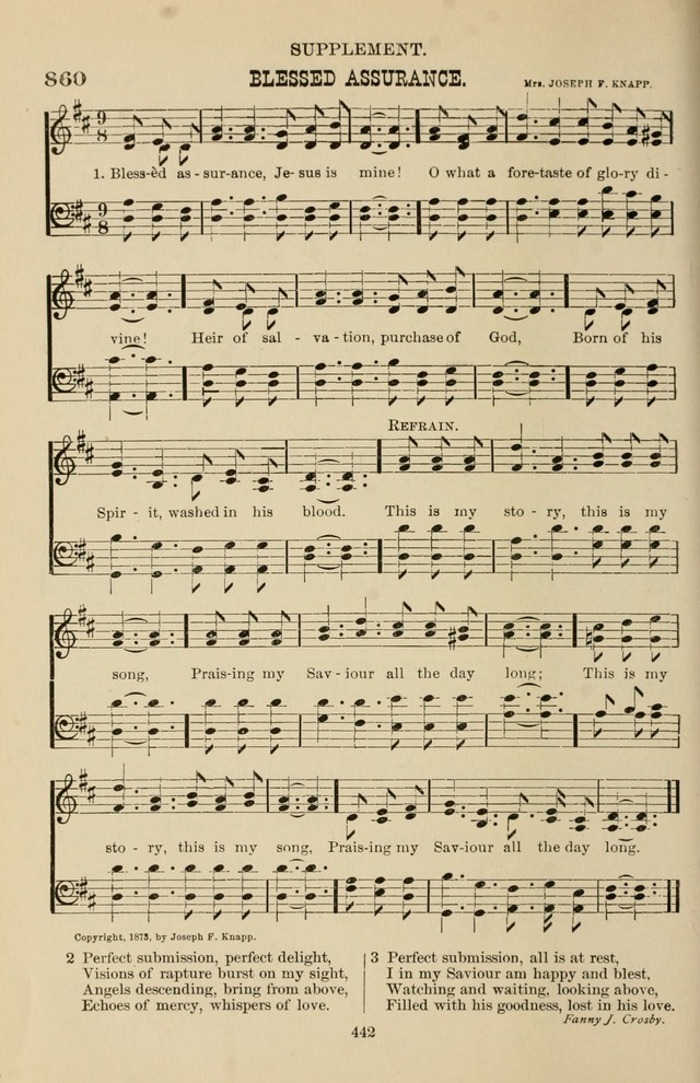 Hymn and Tune Book of the Methodist Episcopal Church, South (Round Note Ed.) page 442