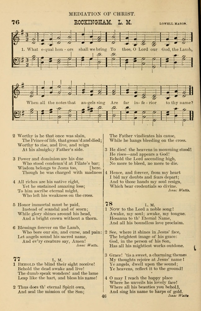 Hymn and Tune Book of the Methodist Episcopal Church, South (Round Note Ed.) page 46