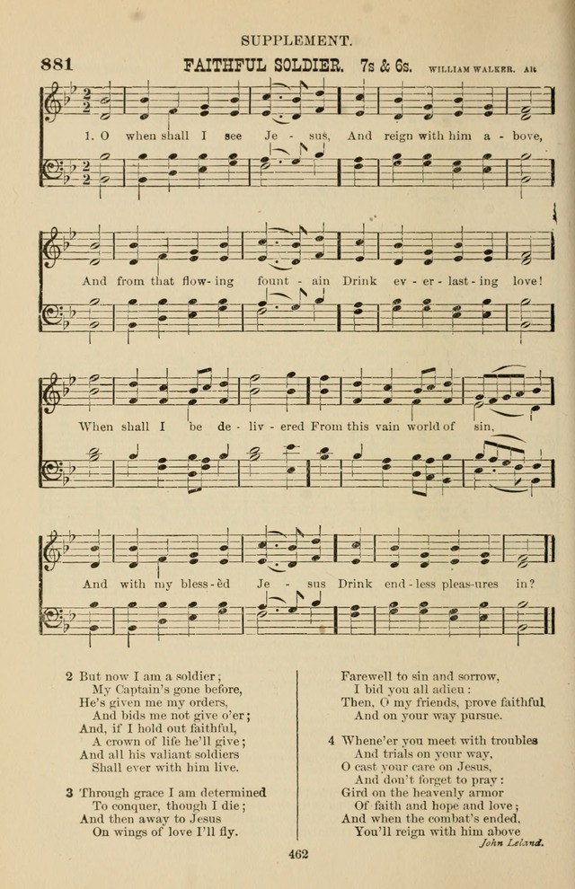 Hymn and Tune Book of the Methodist Episcopal Church, South (Round Note Ed.) page 462