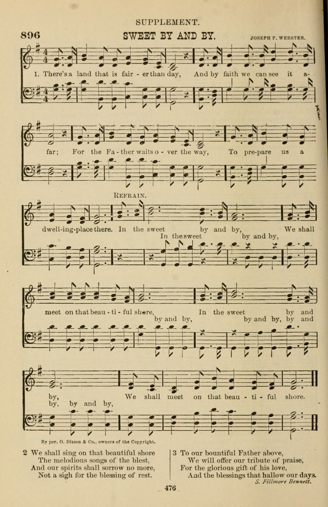 Hymn and Tune Book of the Methodist Episcopal Church, South (Round Note Ed.) page 476