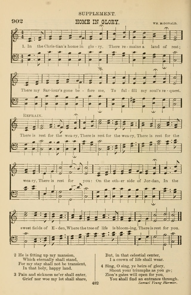 Hymn and Tune Book of the Methodist Episcopal Church, South (Round Note Ed.) page 482