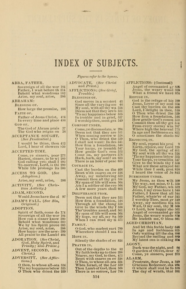 Hymn and Tune Book of the Methodist Episcopal Church, South (Round Note Ed.) page 514