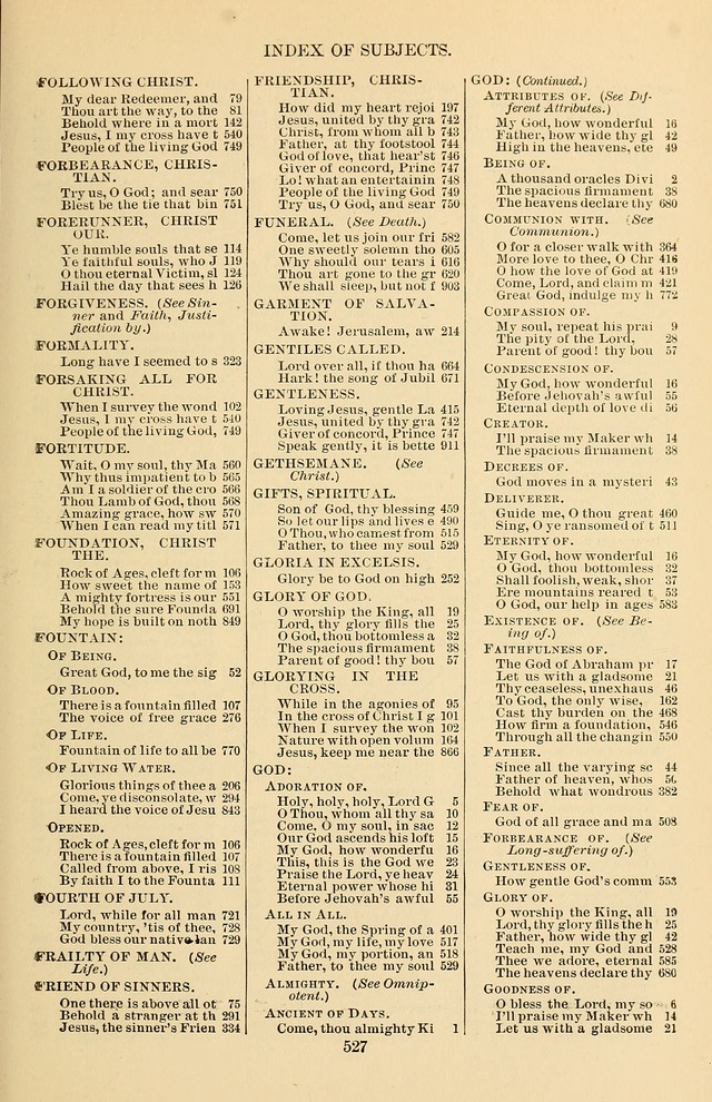 Hymn and Tune Book of the Methodist Episcopal Church, South (Round Note Ed.) page 527