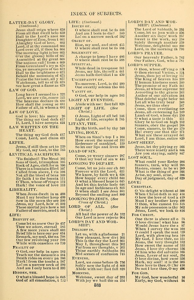 Hymn and Tune Book of the Methodist Episcopal Church, South (Round Note Ed.) page 533