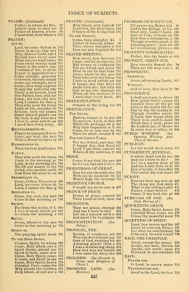 Hymn and Tune Book of the Methodist Episcopal Church, South (Round Note Ed.) page 537