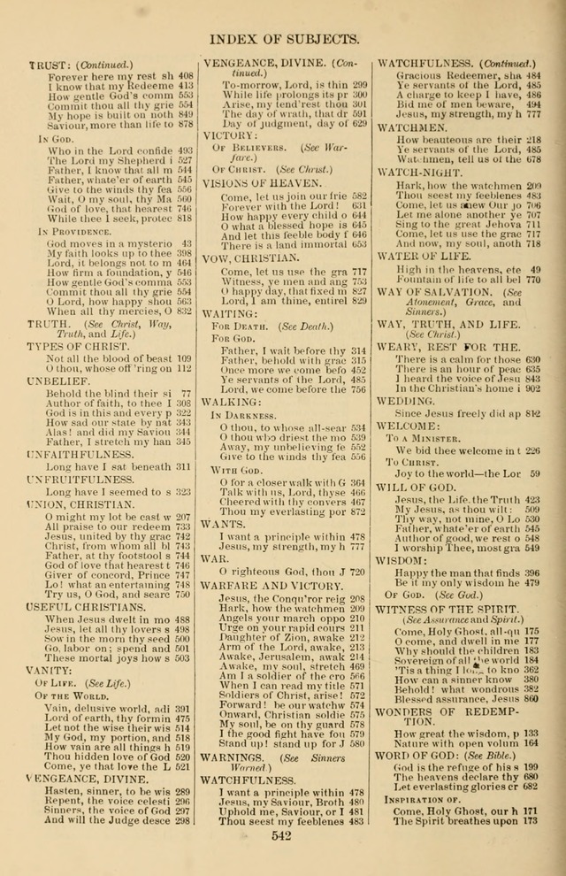 Hymn and Tune Book of the Methodist Episcopal Church, South (Round Note Ed.) page 542