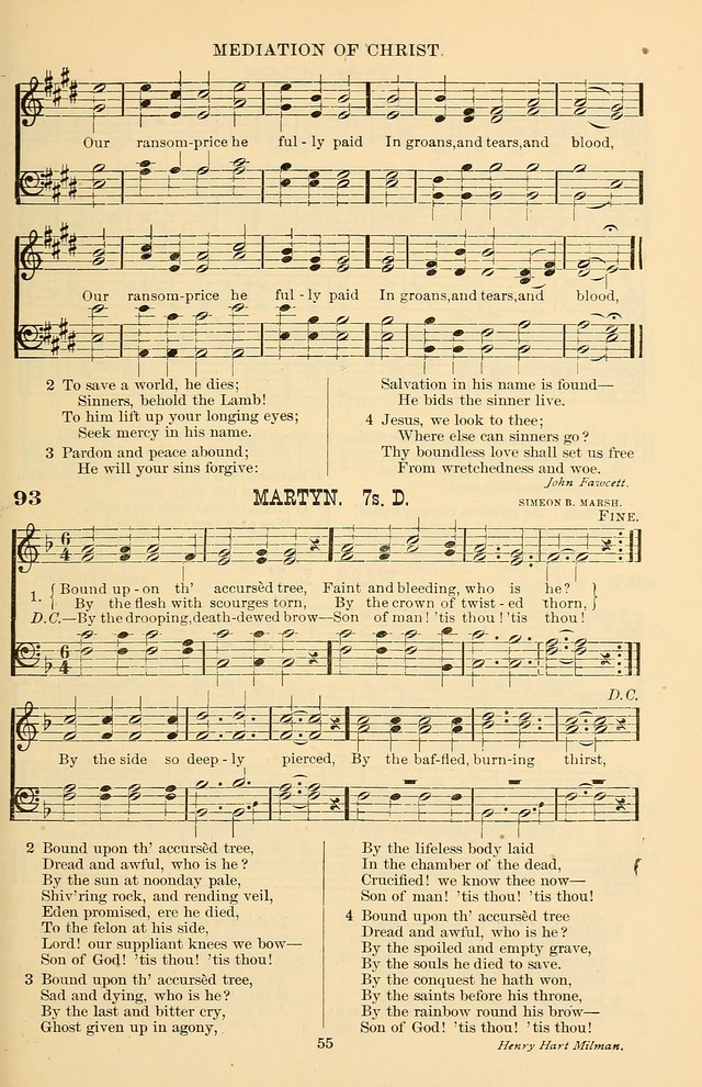 Hymn and Tune Book of the Methodist Episcopal Church, South (Round Note Ed.) page 55