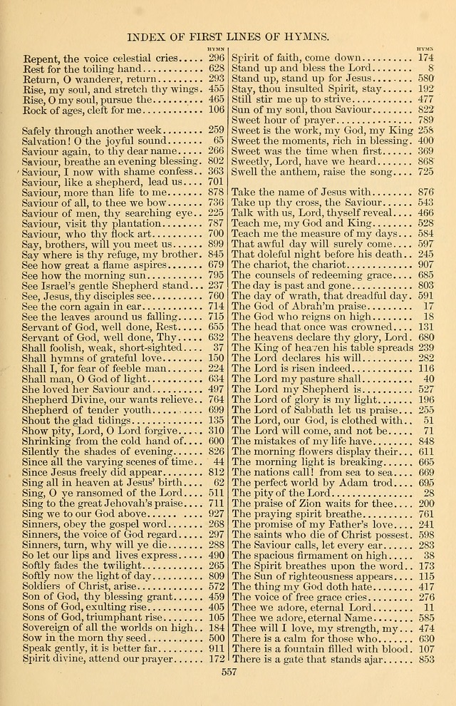 Hymn and Tune Book of the Methodist Episcopal Church, South (Round Note Ed.) page 557