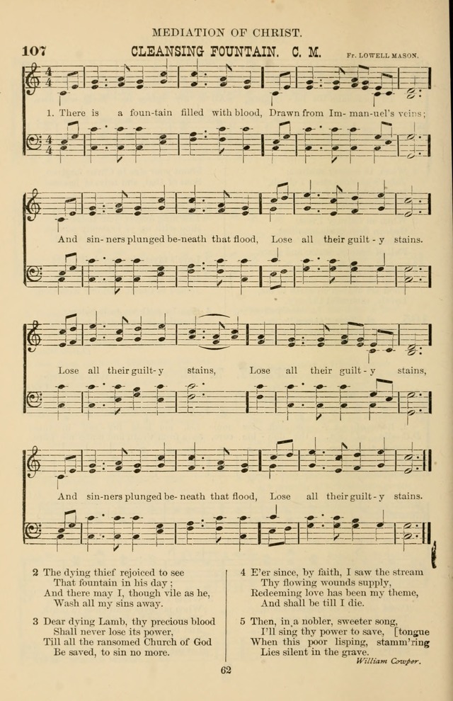 Hymn and Tune Book of the Methodist Episcopal Church, South (Round Note Ed.) page 62