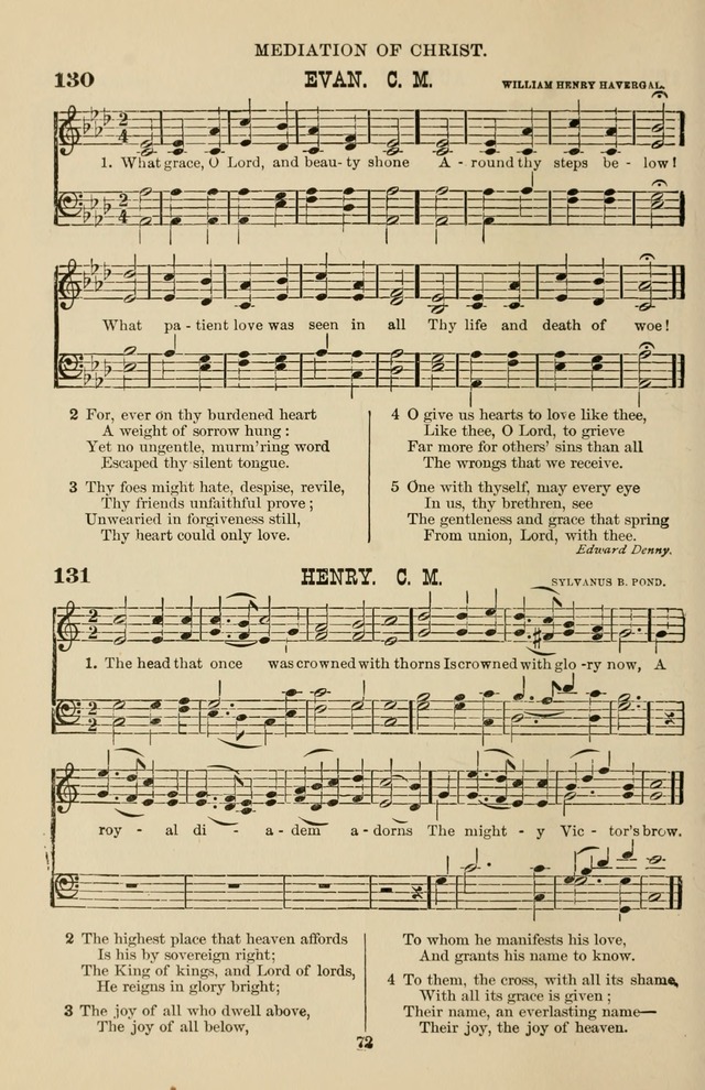 Hymn and Tune Book of the Methodist Episcopal Church, South (Round Note Ed.) page 72