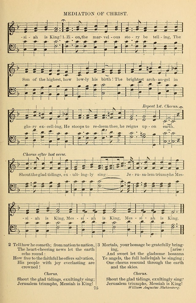 Hymn and Tune Book of the Methodist Episcopal Church, South (Round Note Ed.) page 75