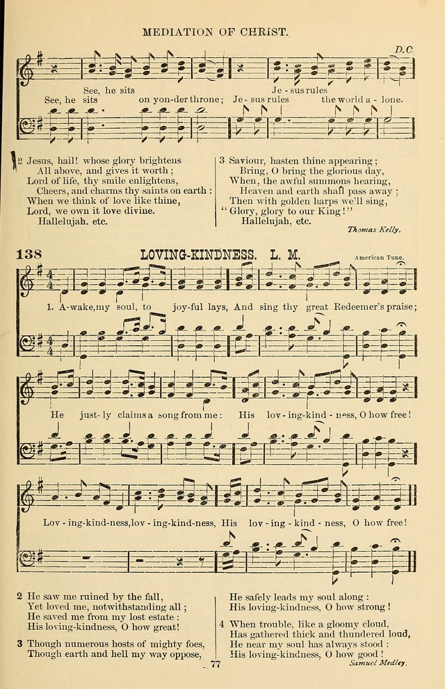 Hymn and Tune Book of the Methodist Episcopal Church, South (Round Note Ed.) page 77