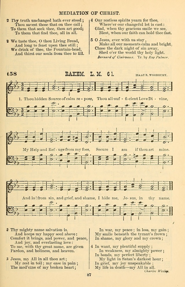 Hymn and Tune Book of the Methodist Episcopal Church, South (Round Note Ed.) page 87