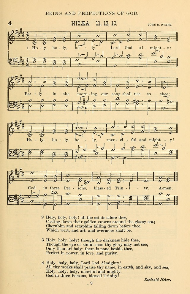 Hymn and Tune Book of the Methodist Episcopal Church, South (Round Note Ed.) page 9