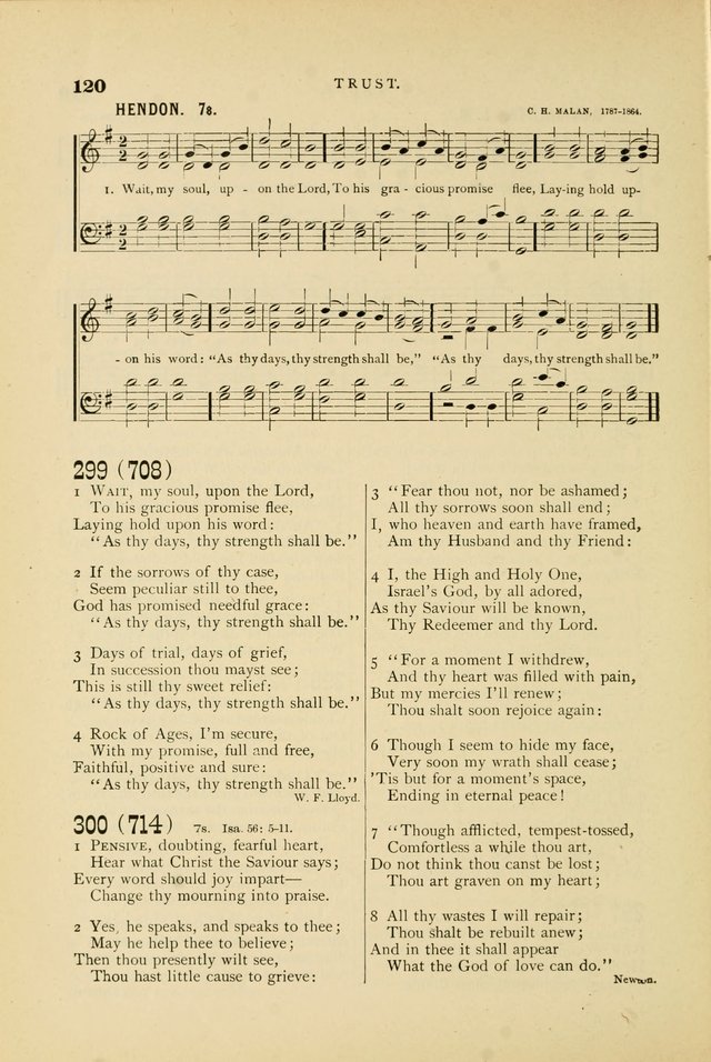 Hymn and Tune Book for Use in Old School or Primitive Baptist Churches page 120