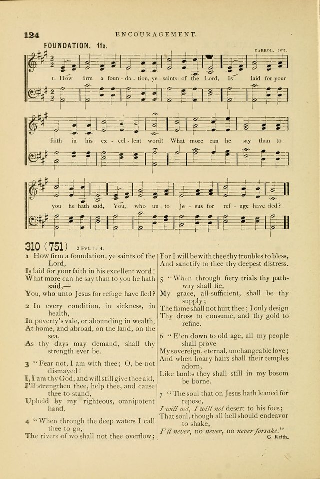 Hymn and Tune Book for Use in Old School or Primitive Baptist Churches page 124