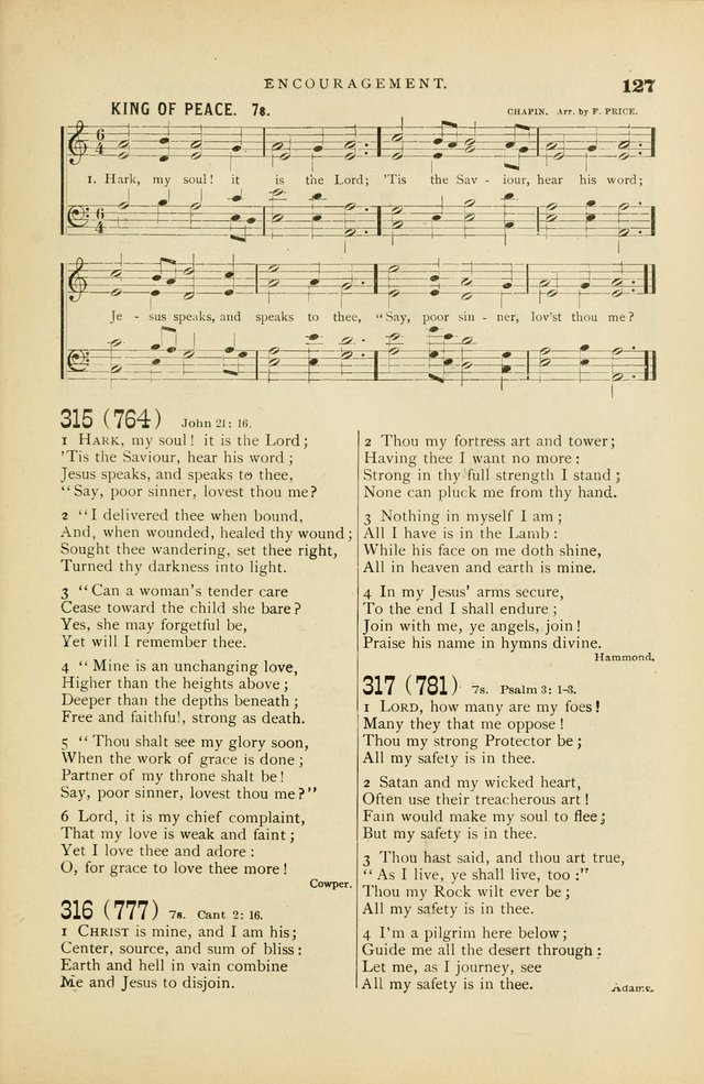 Hymn and Tune Book for Use in Old School or Primitive Baptist Churches page 127